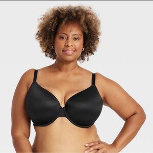 NWT Women's Black Coverage Bra Size 44C